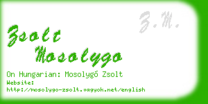 zsolt mosolygo business card