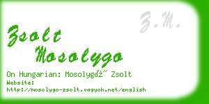 zsolt mosolygo business card